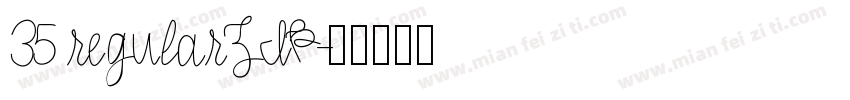35 regularZIP字体转换